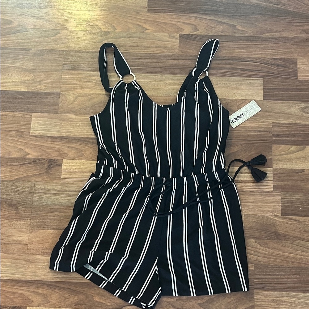 Striped romper new